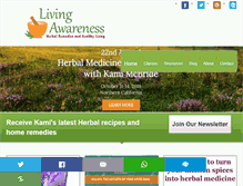 Tablet Screenshot of livingawareness.com